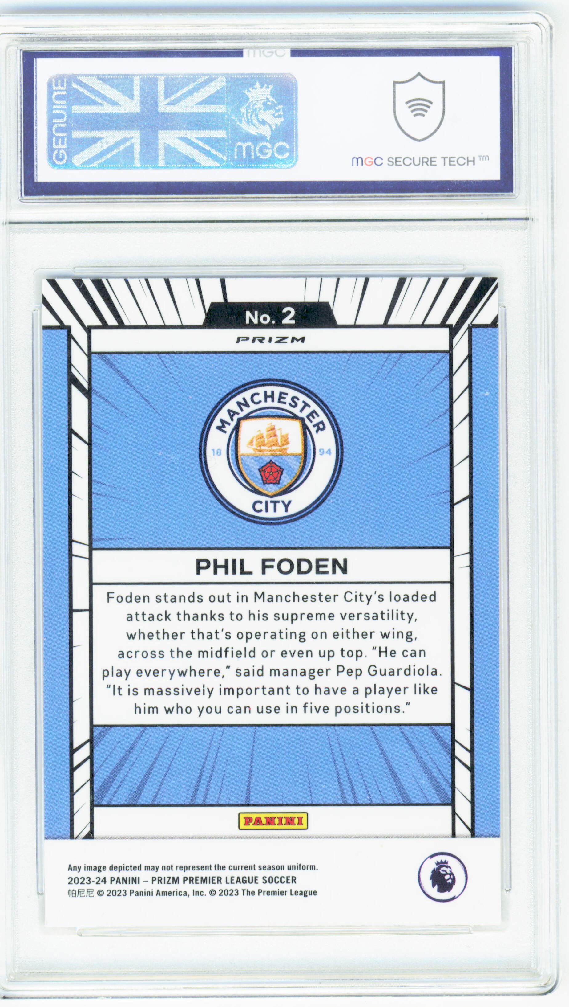 Panini Phil Foden Manga Card Prizm Premier League 2023/24 MGC 9 - Image 2
