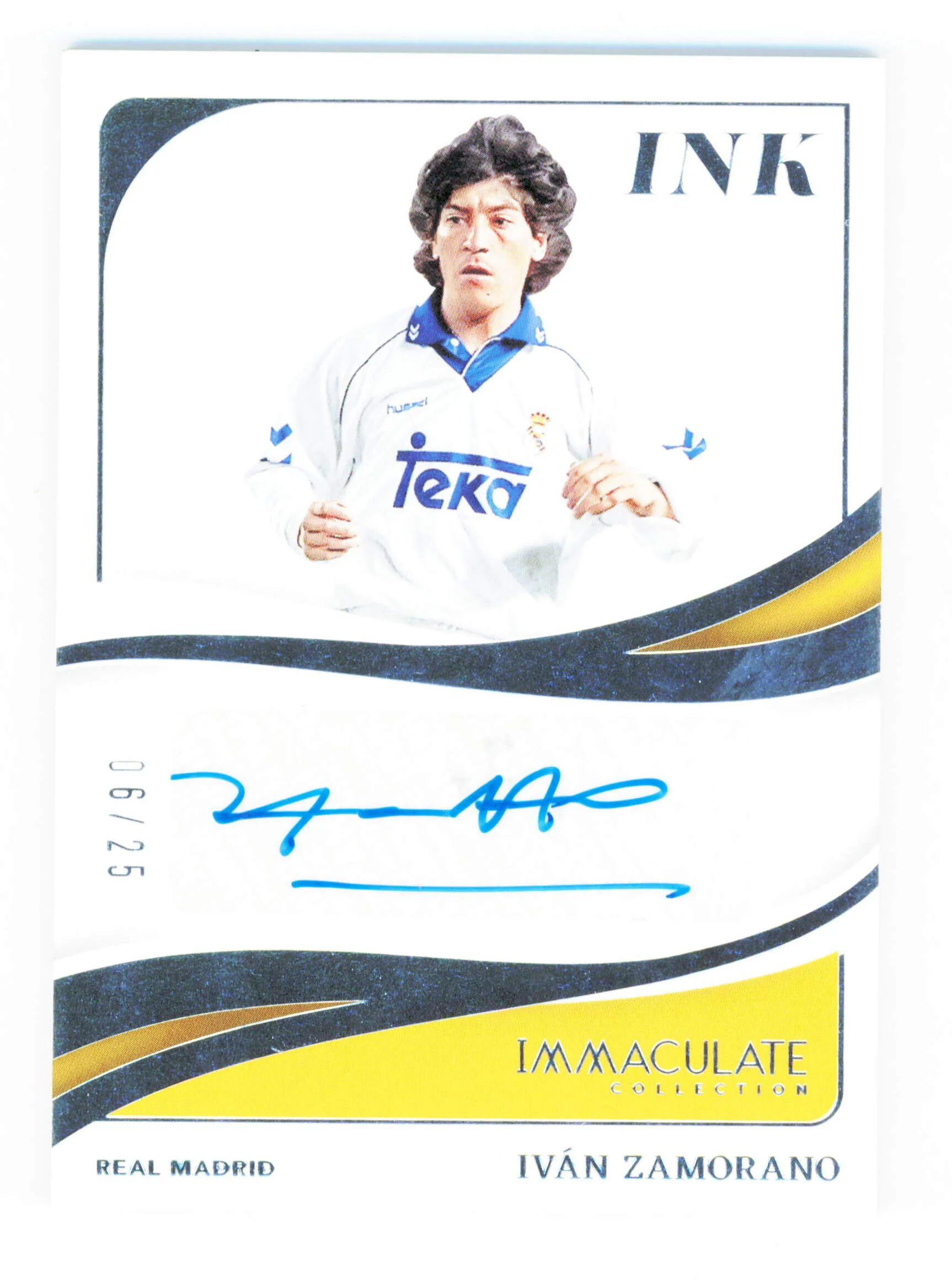 Panini Ivan Zamorano Autograph 06/25 Ink I-IZ Immaculate Collection Soccer 2025