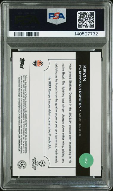 Topps Kevin 52/52 Toppsfractor RC 2024/25 Chrome UCC PSA 10 - Image 2