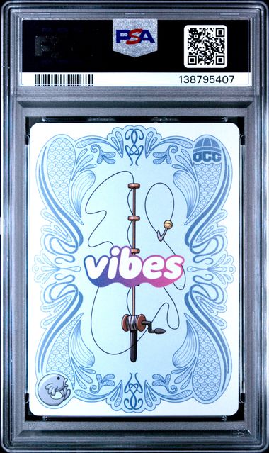 Vibes Lil Dragon Rider Holo Foil 8/25 Sports Cards Direct Exclusive Legend Of The Lils 2025 Vibes TCG Promo PSA 9 - Image 2