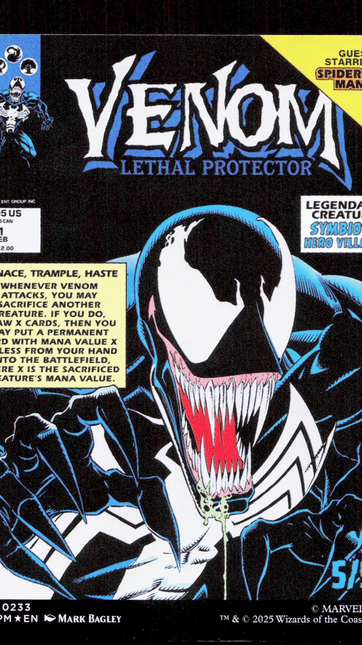 Magic The Gathering Eddie Brock/Venom Borderless Foil Magic The Gathering Marvel Spider Man - Image 2