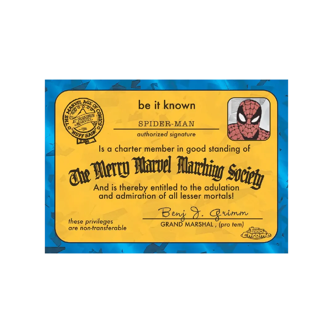 Marvel Comics Chrome Sapphire 2025 Hobby Box - Image 3