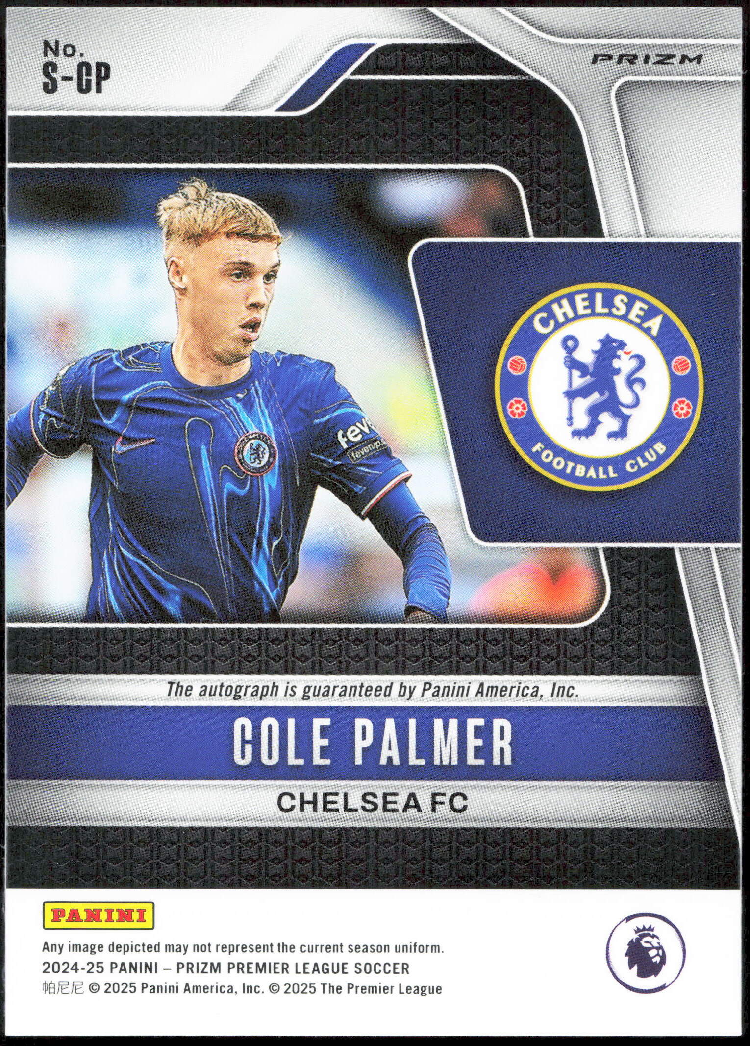 Panini Cole Palmer Autograph Red Stars S-CP Prizm Premier League Soccer - Image 2