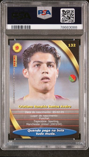 Panini Cristiano Ronaldo 2003-04 Mega Craques PSA 7 - Image 2