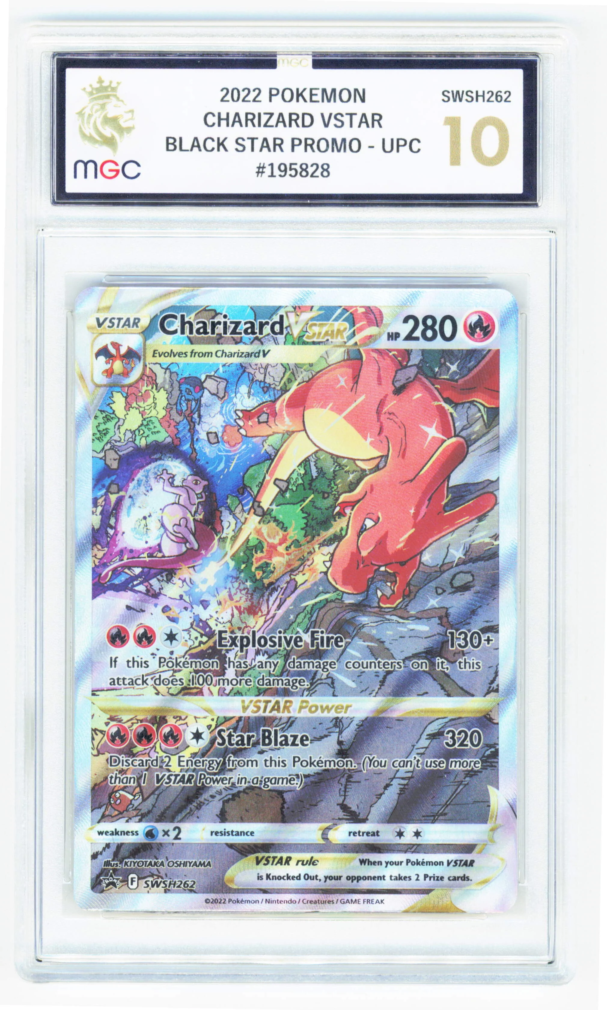 Pokemon Charizard VSTAR SWSH262 Full Art 2022 Black Star Promo MGC 10