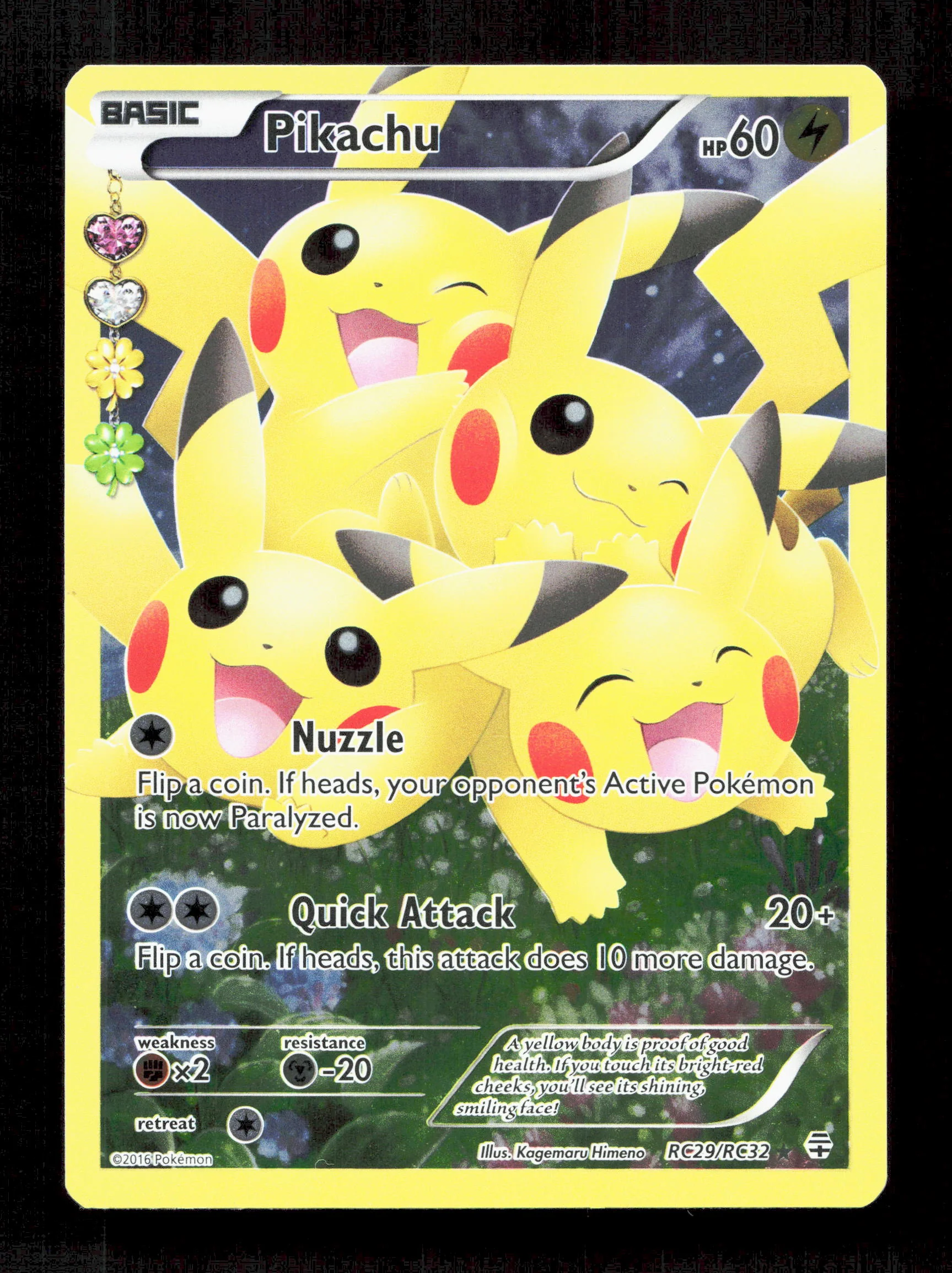 Pokemon Pikachu RC29/RC32 Ultra Rare Pokemon Generations Radiant Collection 2016