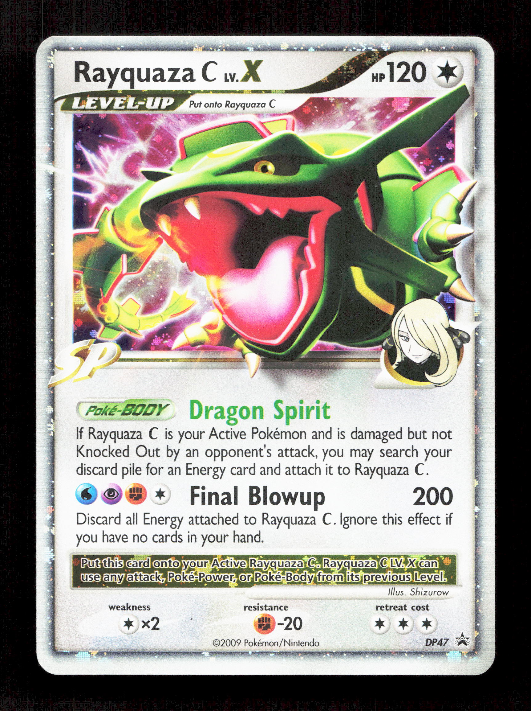 Pokemon Rayquaza C Lv.X Holo DP47 2009 Black Star Promo
