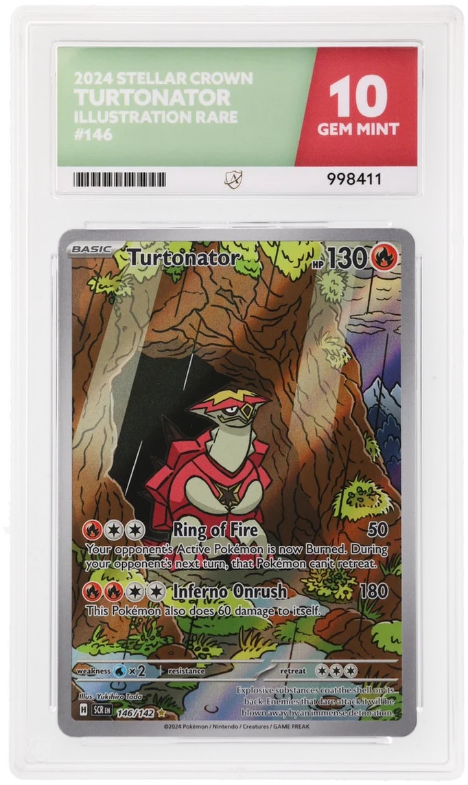 Pokemon Turtonator 146/142 Illustration Rare 2024 Stellar Crown ACE 10