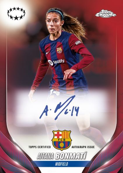 Topps Chrome® UEFA Women's Champions League Hobby Box 2023-24 - Image 7