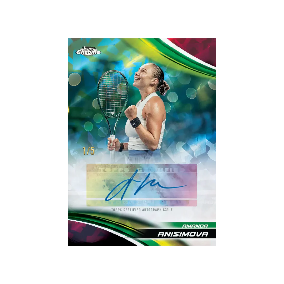 Topps Chrome Tennis Sapphire Edition 2025 Hobby Box - Image 5