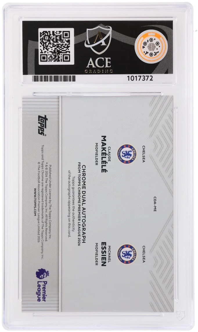 Topps Makelele/Essien Dual Autograph 5/5 Red CDA-ME 2026 Chrome Premier League ACE 9 - Image 2