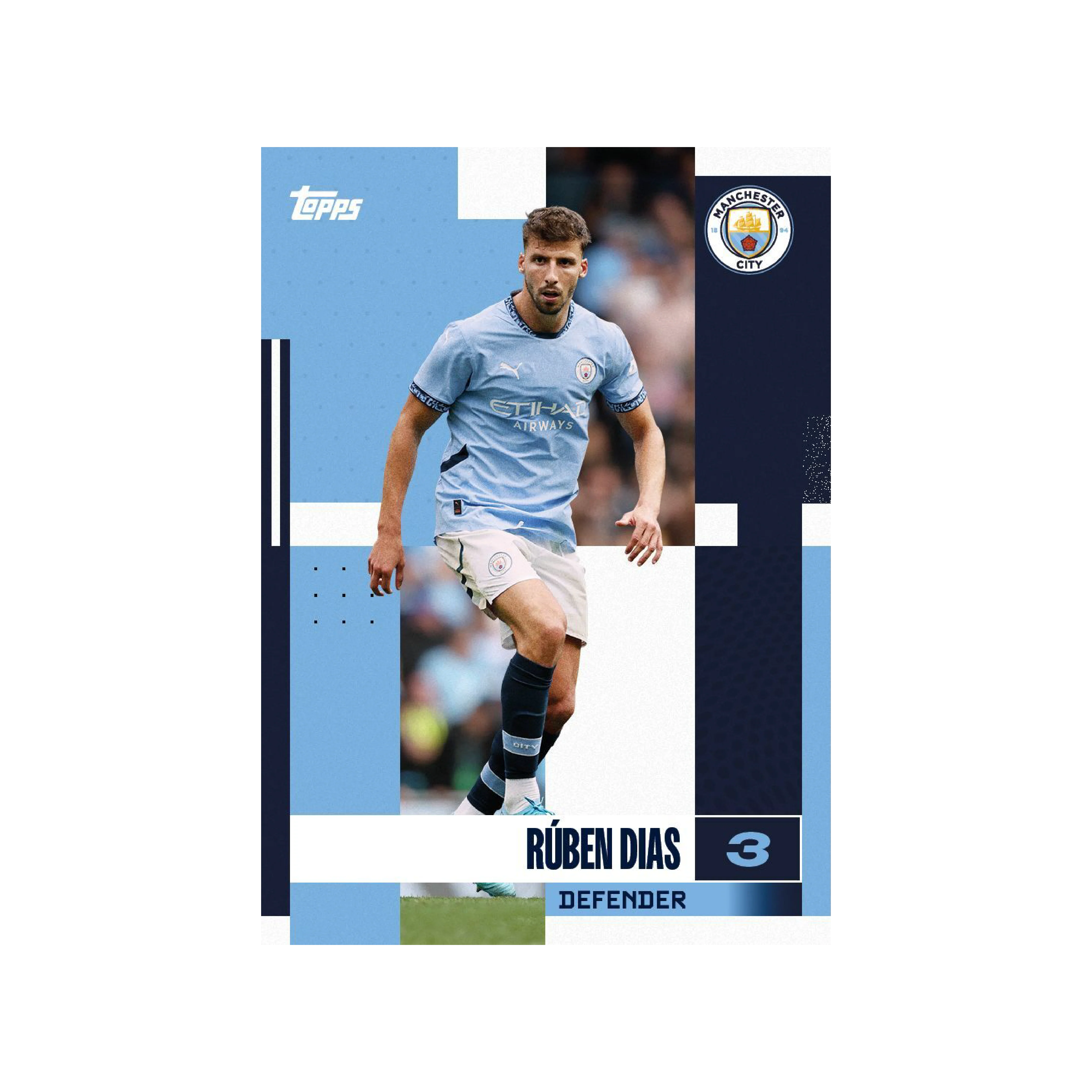 Topps Manchester City Official Team Set 2024/25 Single Pack - Image 8