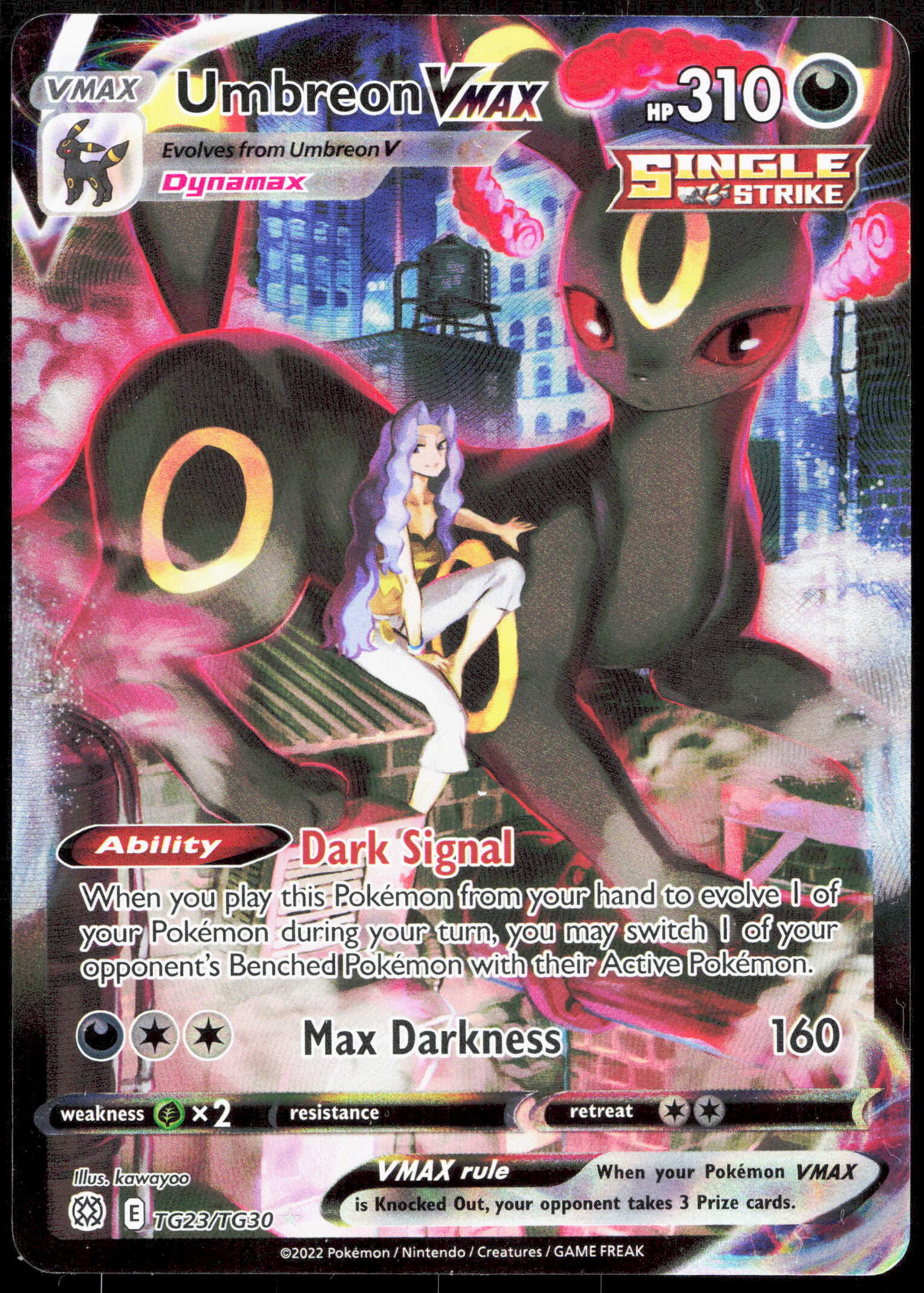 Pokemon Umbreon Vmax TG23/TG30 Full Art 2022 Brilliant Stars